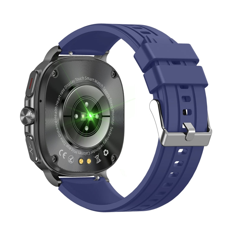 ET492 1.43 inch AMOLED Screen Silicone Strap Smart Watch Supports ECG/Blood Sugar Monitoring(Blue) - Smart Watches by PMC TechLife | Online Shopping South Africa | PMC TechLife | Buy Now Pay Later Mobicred