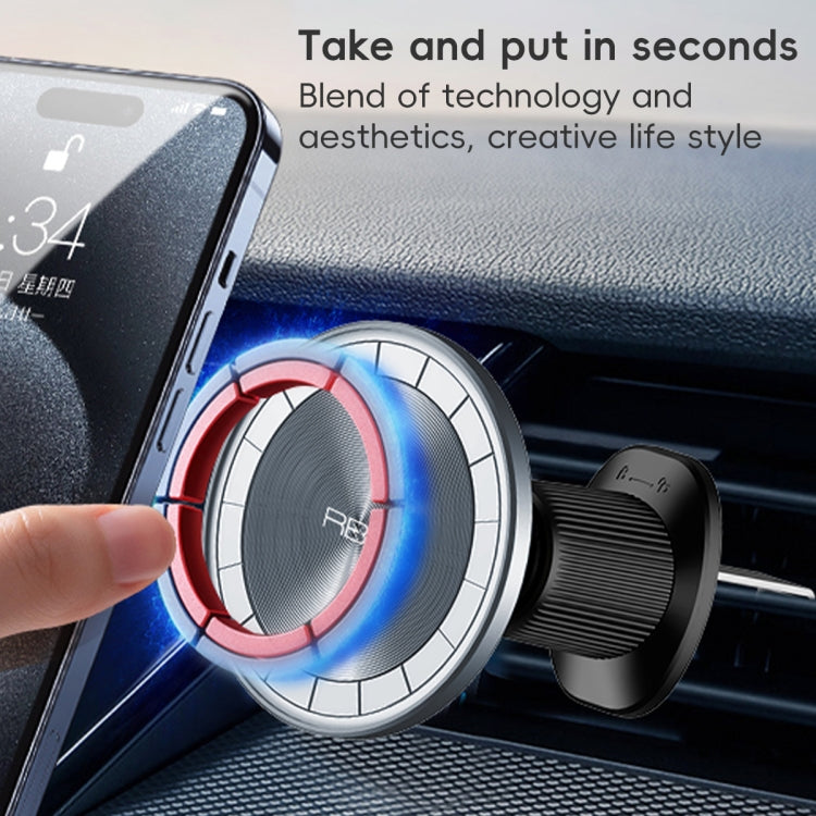 RBS PH19 Ultra-thin Magnetic Car Air Outlet Phone Holder(Pale Blue) - Universal Car Holders by PMC Jewellery | Online Shopping South Africa | PMC Jewellery | Buy Now Pay Later Mobicred