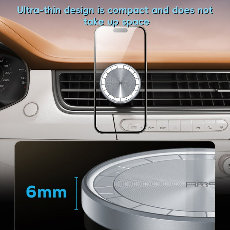 RBS PH19 Ultra-thin Magnetic Car Air Outlet Phone Holder(Pale Blue) - Universal Car Holders by PMC Jewellery | Online Shopping South Africa | PMC Jewellery | Buy Now Pay Later Mobicred