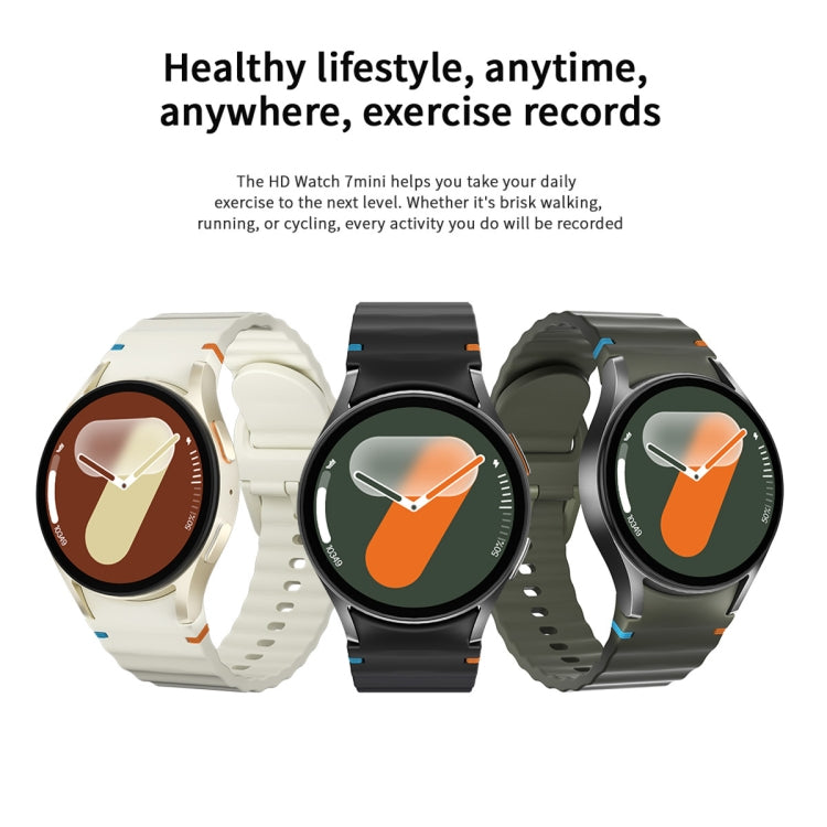 HD Watch7 mini 1.3 inch AMOLED Screen Smart Watch Supports Heart Rate Monitoring/Blood Oxygen Monitoring(Green) - Smart Watches by PMC TechLife | Online Shopping South Africa | PMC TechLife | Buy Now Pay Later Mobicred