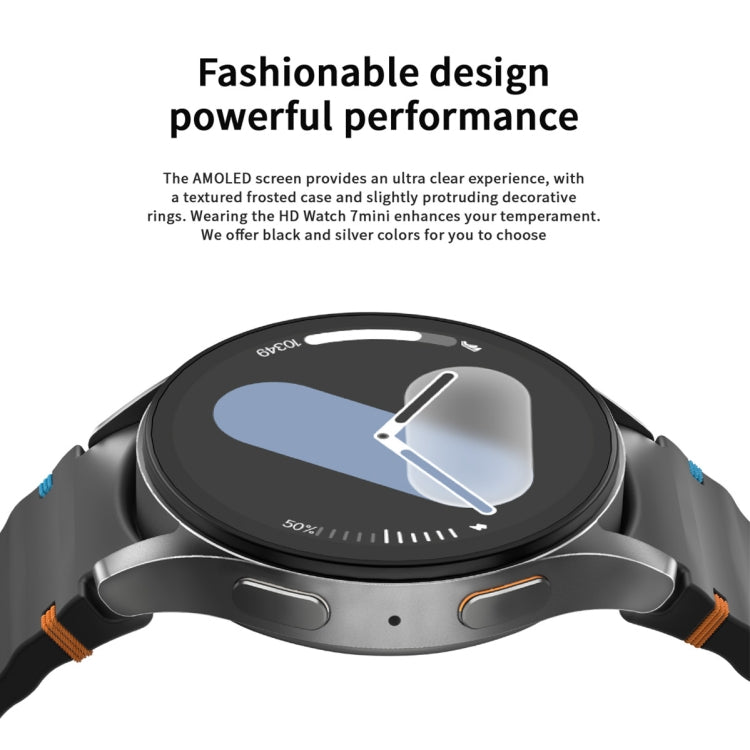 HD Watch7 mini 1.3 inch AMOLED Screen Smart Watch Supports Heart Rate Monitoring/Blood Oxygen Monitoring(Green) - Smart Watches by PMC TechLife | Online Shopping South Africa | PMC TechLife | Buy Now Pay Later Mobicred