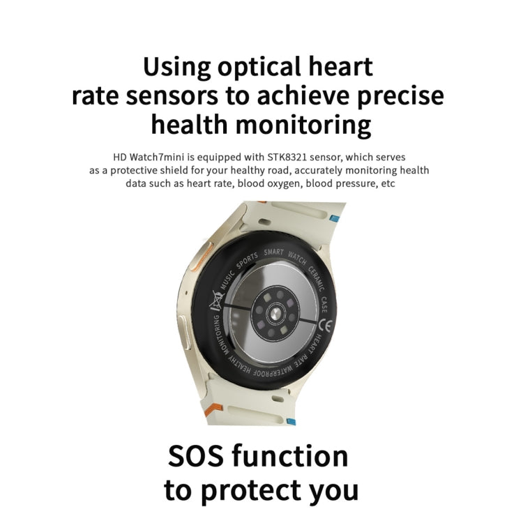 HD Watch7 mini 1.3 inch AMOLED Screen Smart Watch(Black) - free shipping - PMC TechLife - Order now!