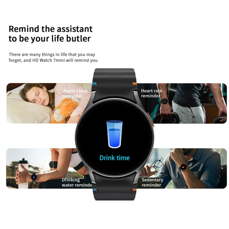 HD Watch7 mini 1.3 inch AMOLED Screen Smart Watch Supports Heart Rate Monitoring/Blood Oxygen Monitoring(Green) - Smart Watches by PMC TechLife | Online Shopping South Africa | PMC TechLife | Buy Now Pay Later Mobicred