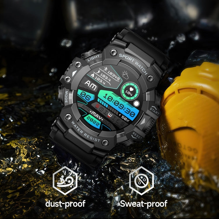 LC21 1.32 inch TFT Round Screen Sports Smart Watch Supports Blood Oxygen Monitoring/Call Reminder(Camouflage Grey) - Smart Watches by PMC TechLife | Online Shopping South Africa | PMC TechLife | Buy Now Pay Later Mobicred