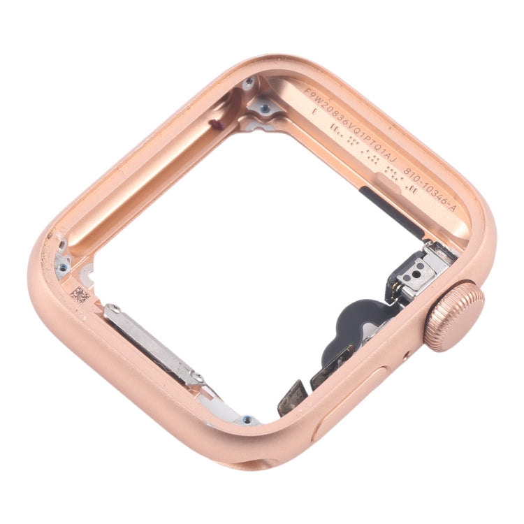 For Apple Watch Series 5 40MM LTE Aluminium Alloy Middle Frame Bezel Plate with Crown Spin Axis Flex Cable(Gold) - Middle Frame by PMC TechLife | Online Shopping South Africa | PMC TechLife | Buy Now Pay Later Mobicred