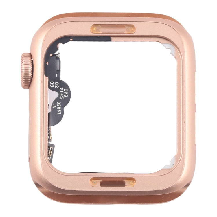 For Apple Watch Series 5 40MM GPS Aluminium Alloy Middle Frame Bezel Plate with Crown Spin Axis Flex Cable(Gold) - Middle Frame by PMC TechLife | Online Shopping South Africa | PMC TechLife | Buy Now Pay Later Mobicred