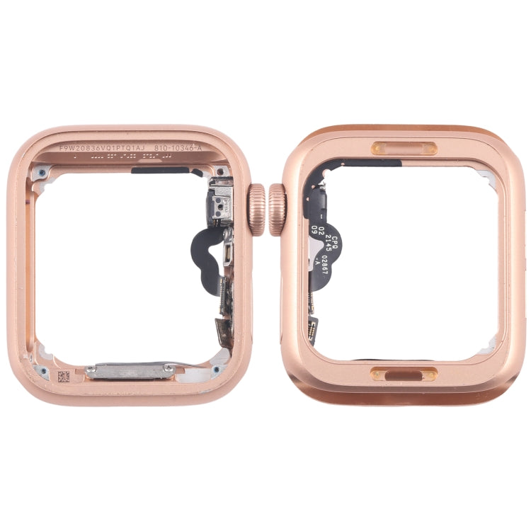 For Apple Watch Series 4 44MM LTE Aluminium Alloy Middle Frame Bezel Plate with Crown Spin Axis Flex Cable(Gold) - Middle Frame by PMC TechLife | Online Shopping South Africa | PMC TechLife | Buy Now Pay Later Mobicred