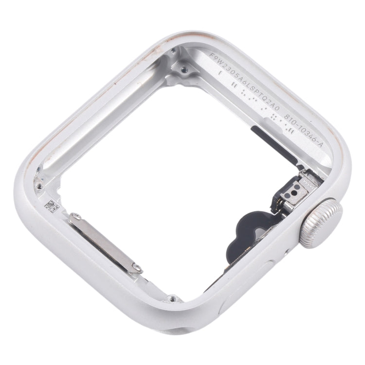For Apple Watch Series 5 44MM LTE Aluminium Alloy Middle Frame Bezel Plate with Crown Spin Axis Flex Cable(Silver) - free shipping - PMC TechLife - Order now!
