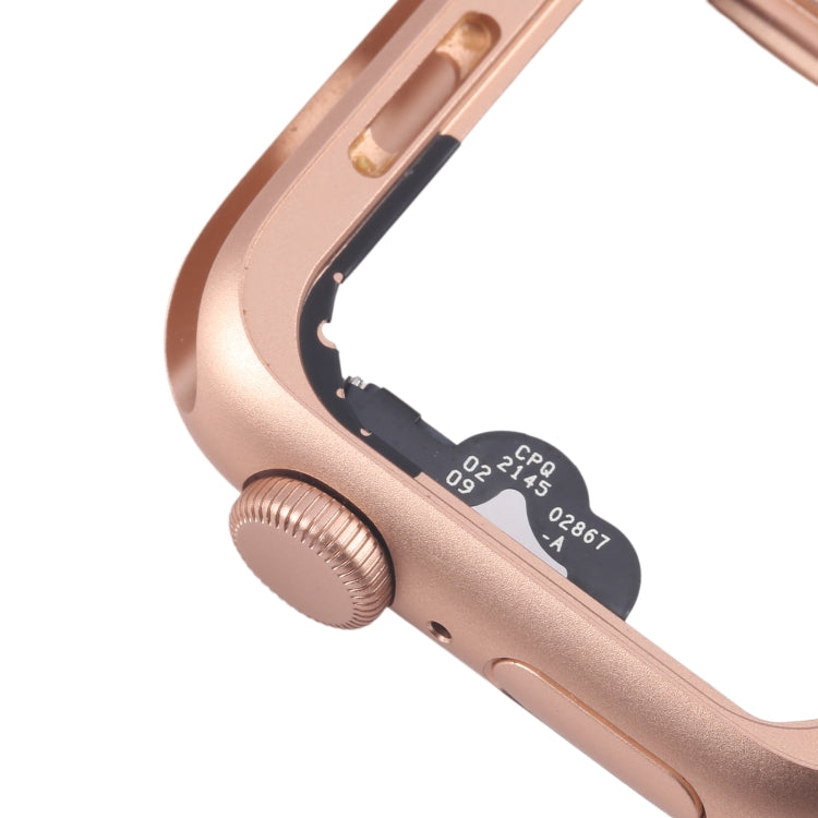 For Apple Watch Series 4 44MM GPS Aluminium Alloy Middle Frame Bezel Plate with Crown Spin Axis Flex Cable(Gold) - Middle Frame by PMC TechLife | Online Shopping South Africa | PMC TechLife | Buy Now Pay Later Mobicred
