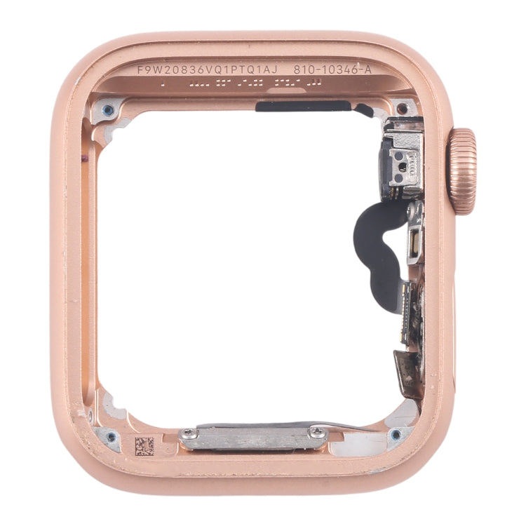 For Apple Watch Series 5 44MM GPS Aluminium Alloy Middle Frame Bezel Plate with Crown Spin Axis Flex Cable(Gold) - Middle Frame by PMC TechLife | Online Shopping South Africa | PMC TechLife | Buy Now Pay Later Mobicred