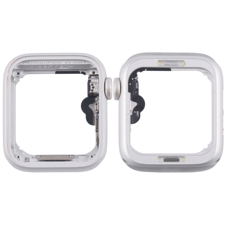 For Apple Watch Series 5 44MM GPS Aluminium Alloy Middle Frame Bezel Plate with Crown Spin Axis Flex Cable(Silver) - Middle Frame by PMC TechLife | Online Shopping South Africa | PMC TechLife | Buy Now Pay Later Mobicred
