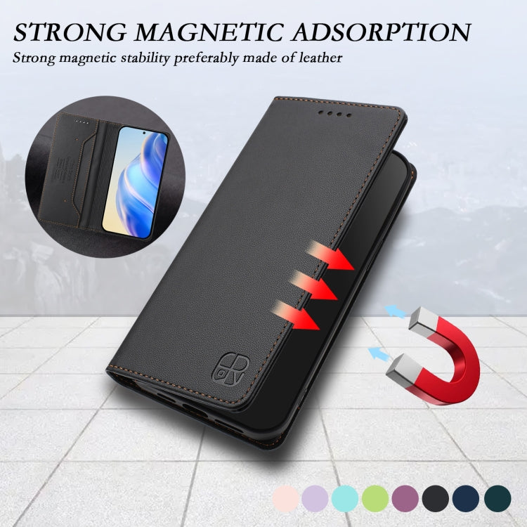 For Samsung Galaxy S24+ / S25+ 5G RC01 Dual-Folded Magnetic Suction RFID Leather Phone Case(Black) - Galaxy S25+ 5G Cases by PMC TechLife | Online Shopping South Africa | PMC TechLife | Buy Now Pay Later Mobicred