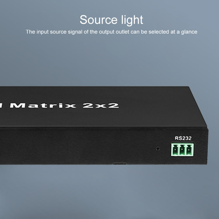 Measy MT4322 4K 30Hz 2 In 2 Out HDMI Matrix Switch Support Seamless Switching, UK Plug(Black) - free shipping - PMC TechLife - Order now!