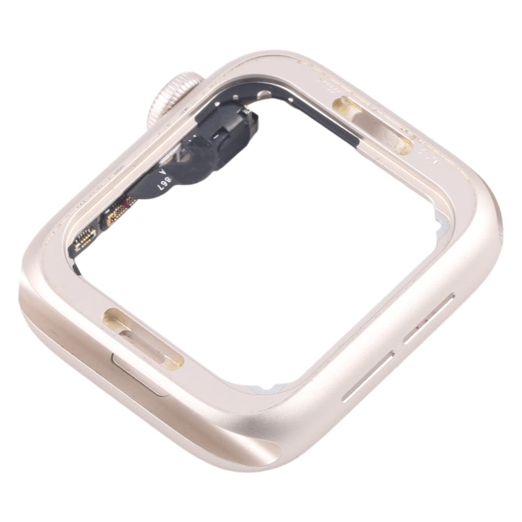 For Apple Watch SE 2022 40MM LTE Aluminium Alloy Middle Frame Bezel Plate with Crown Spin Axis Flex Cable(Starlight) - Middle Frame by PMC TechLife | Online Shopping South Africa | PMC TechLife | Buy Now Pay Later Mobicred