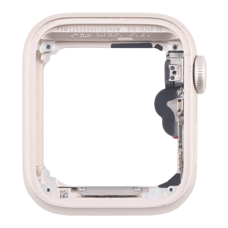 For Apple Watch SE 2022 44MM GPS Aluminium Alloy Middle Frame Bezel Plate with Crown Spin Axis Flex Cable(Starlight) - Middle Frame by PMC TechLife | Online Shopping South Africa | PMC TechLife | Buy Now Pay Later Mobicred