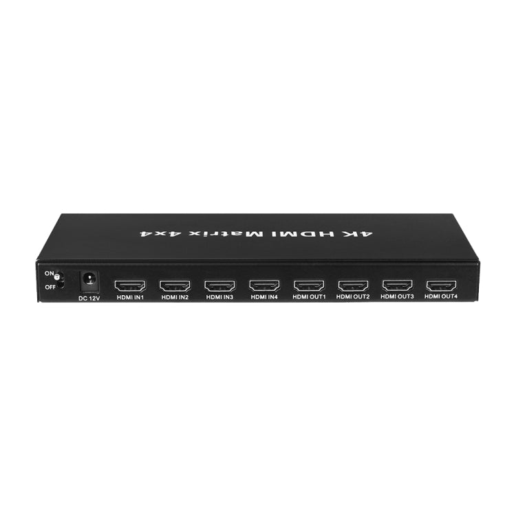 Measy MT4344 4K 30Hz 4 In 4 Out HDMI Matrix Switch Support Seamless Switching, UK Plug(Black) - free shipping - PMC TechLife - Order now!