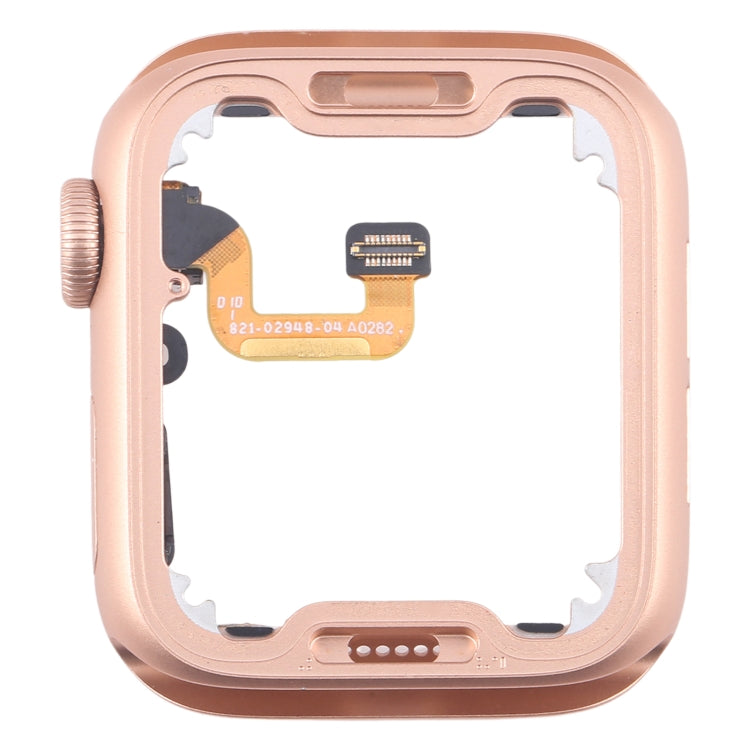 For Apple Watch Series 6 44MM LTE Aluminium Alloy Middle Frame Bezel Plate with Crown Spin Axis Flex Cable(Gold) - Middle Frame by PMC TechLife | Online Shopping South Africa | PMC TechLife | Buy Now Pay Later Mobicred