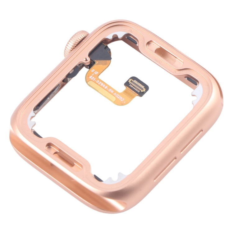For Apple Watch Series 6 44MM LTE Aluminium Alloy Middle Frame Bezel Plate with Crown Spin Axis Flex Cable(Gold) - Middle Frame by PMC TechLife | Online Shopping South Africa | PMC TechLife | Buy Now Pay Later Mobicred