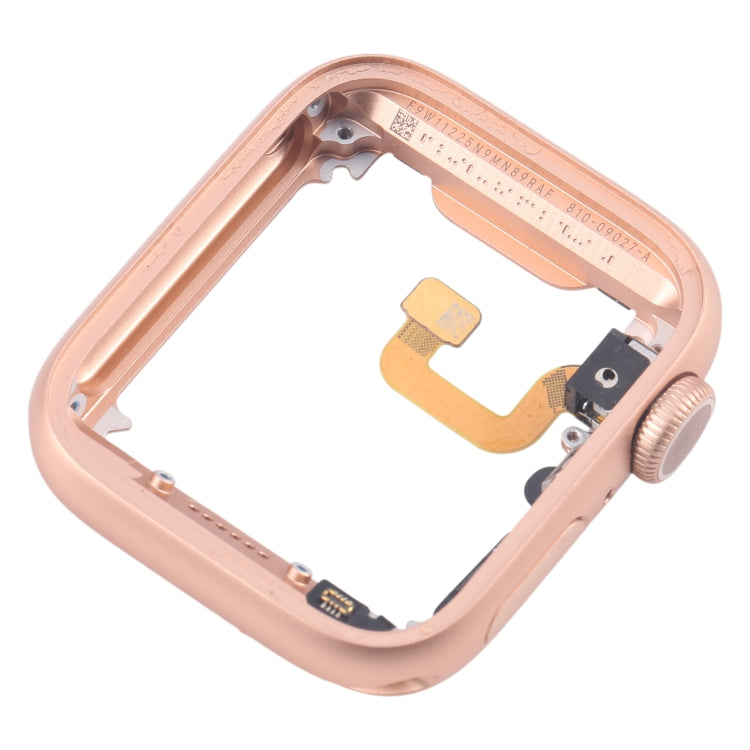 For Apple Watch Series 6 44MM LTE Aluminium Alloy Middle Frame Bezel Plate with Crown Spin Axis Flex Cable(Gold) - Middle Frame by PMC TechLife | Online Shopping South Africa | PMC TechLife | Buy Now Pay Later Mobicred