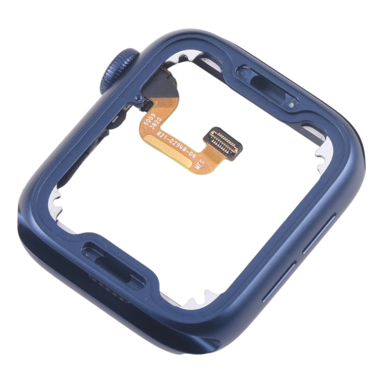 For Apple Watch Series 6 44MM LTE Aluminium Alloy Middle Frame Bezel Plate with Crown Spin Axis Flex Cable(Blue) - Middle Frame by PMC TechLife | Online Shopping South Africa | PMC TechLife | Buy Now Pay Later Mobicred