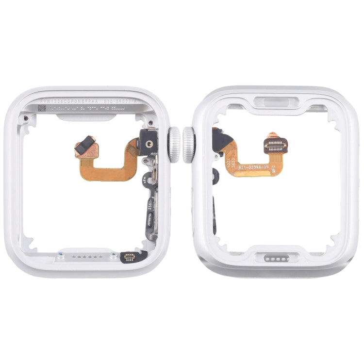 For Apple Watch Series 6 40MM GPS Aluminium Alloy Middle Frame Bezel Plate with Crown Spin Axis Flex Cable(Silver) - Middle Frame by PMC TechLife | Online Shopping South Africa | PMC TechLife | Buy Now Pay Later Mobicred