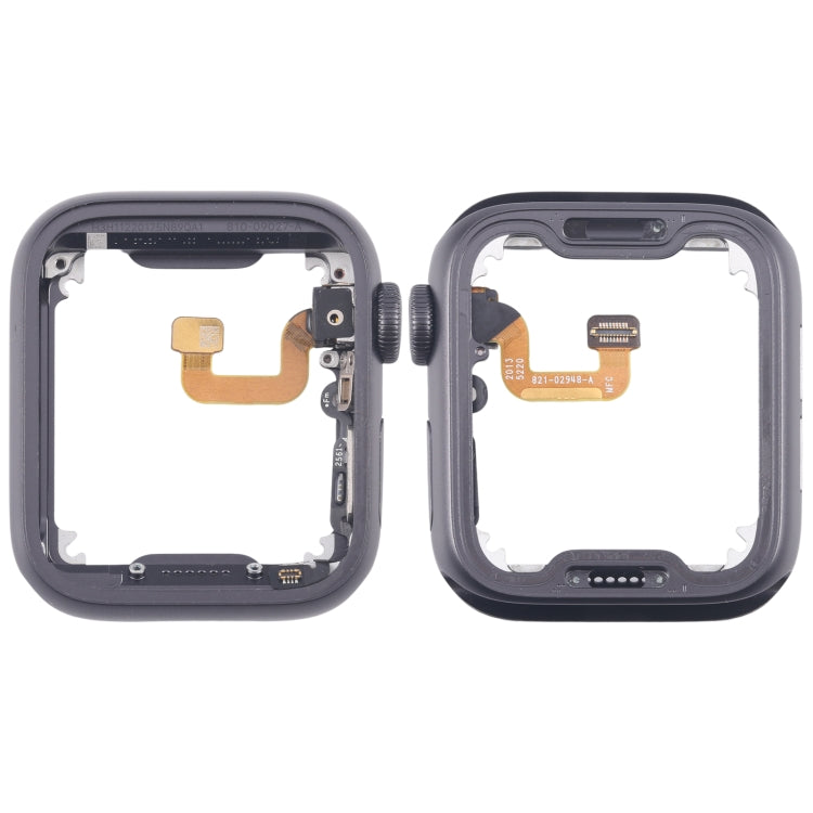 For Apple Watch Series 6 44MM GPS Aluminium Alloy Middle Frame Bezel Plate with Crown Spin Axis Flex Cable(Grey) - Middle Frame by PMC TechLife | Online Shopping South Africa | PMC TechLife | Buy Now Pay Later Mobicred