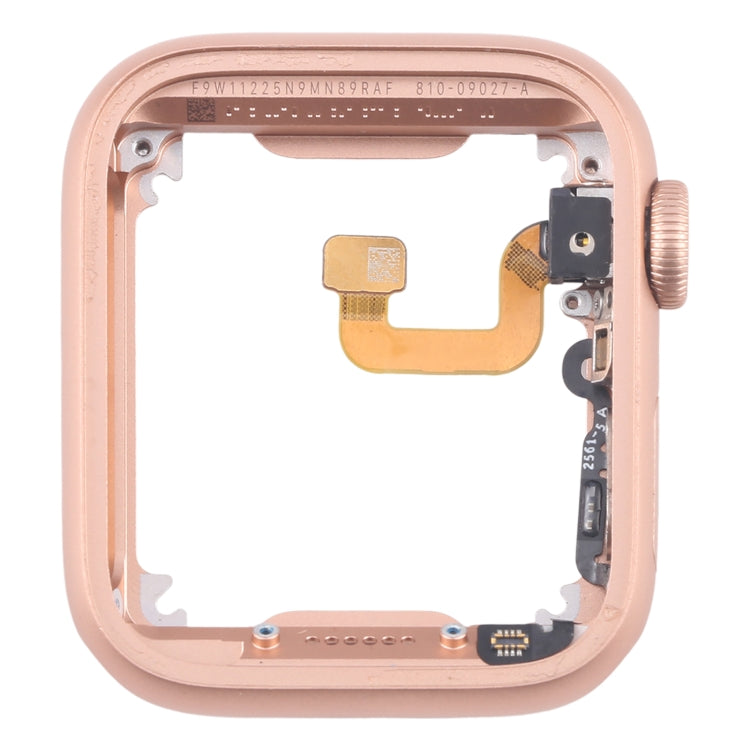 For Apple Watch Series 6 44MM GPS Aluminium Alloy Middle Frame Bezel Plate with Crown Spin Axis Flex Cable(Gold) - Middle Frame by PMC TechLife | Online Shopping South Africa | PMC TechLife | Buy Now Pay Later Mobicred