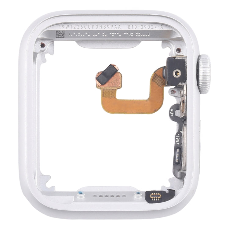 For Apple Watch Series 6 44MM GPS Aluminium Alloy Middle Frame Bezel Plate with Crown Spin Axis Flex Cable(Silver) - Middle Frame by PMC TechLife | Online Shopping South Africa | PMC TechLife | Buy Now Pay Later Mobicred