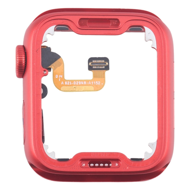 For Apple Watch Series 6 44MM GPS Aluminium Alloy Middle Frame Bezel Plate with Crown Spin Axis Flex Cable(Red) - Middle Frame by PMC TechLife | Online Shopping South Africa | PMC TechLife | Buy Now Pay Later Mobicred