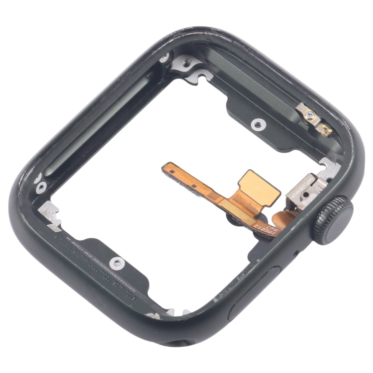 For Apple Watch Series 7 41MM LTE Aluminium Alloy Middle Frame Bezel Plate with Crown Spin Axis Flex Cable(Green) - Middle Frame by PMC TechLife | Online Shopping South Africa | PMC TechLife | Buy Now Pay Later Mobicred