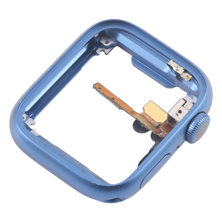 For Apple Watch Series 7 45MM LTE Aluminium Alloy Middle Frame Bezel Plate with Crown Spin Axis Flex Cable(Blue) - Middle Frame by PMC TechLife | Online Shopping South Africa | PMC TechLife | Buy Now Pay Later Mobicred