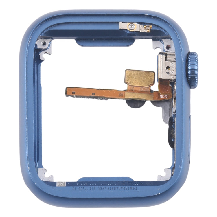 For Apple Watch Series 7 41MM GPS Aluminium Alloy Middle Frame Bezel Plate with Crown Spin Axis Flex Cable(Blue) - Middle Frame by PMC TechLife | Online Shopping South Africa | PMC TechLife | Buy Now Pay Later Mobicred