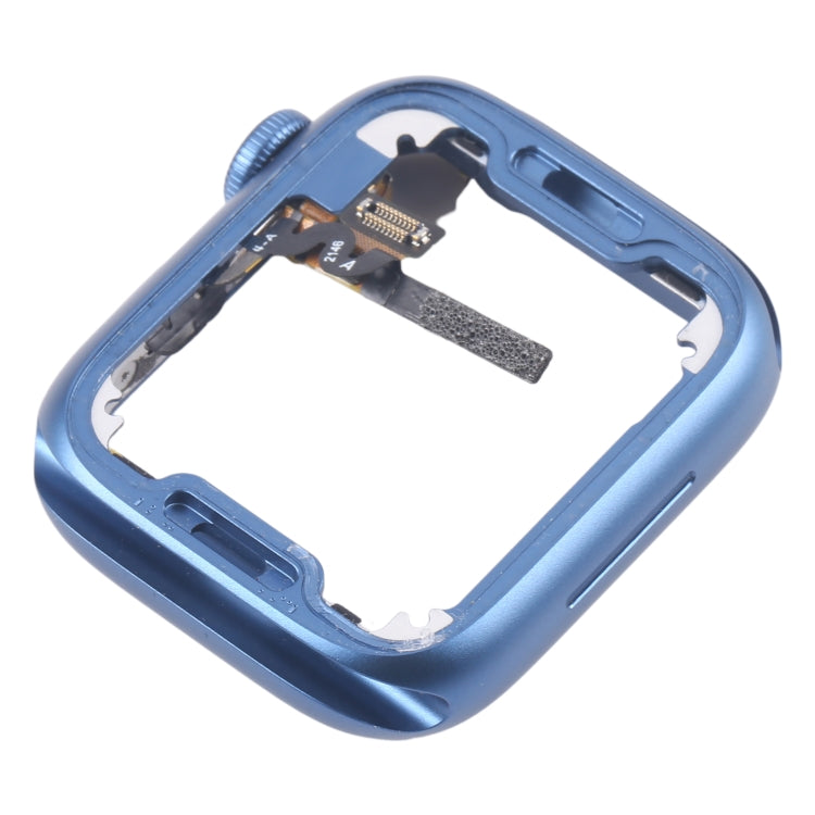 For Apple Watch Series 7 41MM GPS Aluminium Alloy Middle Frame Bezel Plate with Crown Spin Axis Flex Cable(Blue) - Middle Frame by PMC TechLife | Online Shopping South Africa | PMC TechLife | Buy Now Pay Later Mobicred
