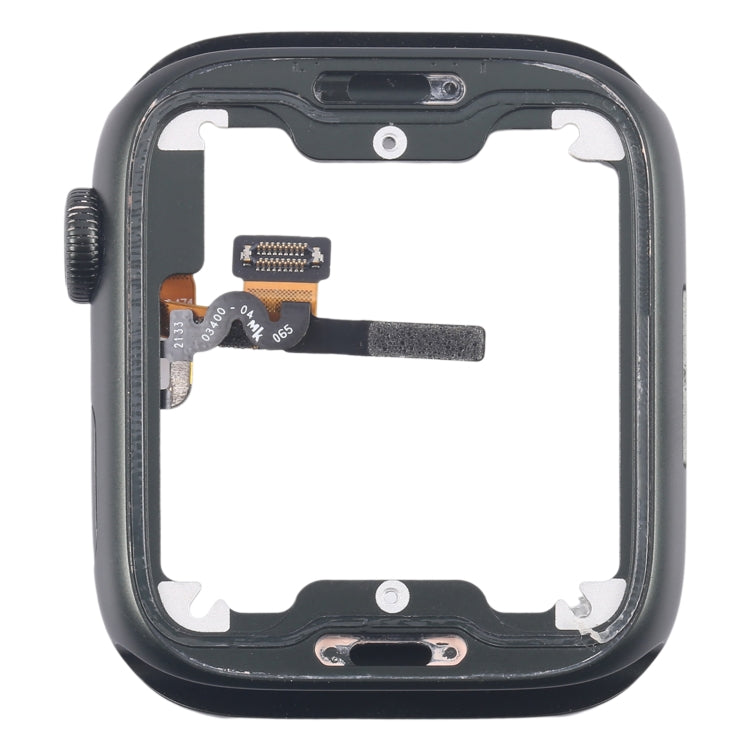 For Apple Watch Series 7 45MM GPS Aluminium Alloy Middle Frame Bezel Plate with Crown Spin Axis Flex Cable(Green) - Middle Frame by PMC TechLife | Online Shopping South Africa | PMC TechLife | Buy Now Pay Later Mobicred