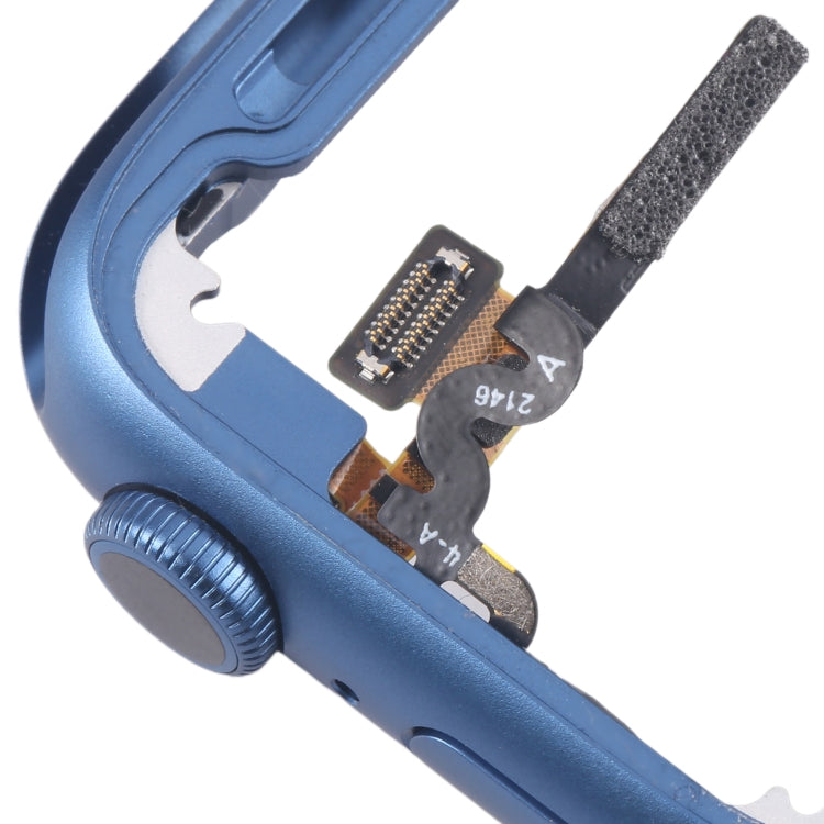 For Apple Watch Series 7 45MM GPS Aluminium Alloy Middle Frame Bezel Plate with Crown Spin Axis Flex Cable(Blue) - Middle Frame by PMC TechLife | Online Shopping South Africa | PMC TechLife | Buy Now Pay Later Mobicred