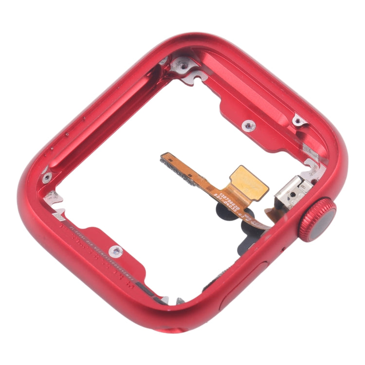 For Apple Watch Series 7 / 8 / 9 41MM LTE Aluminium Alloy Middle Frame Bezel Plate with Crown Spin Axis Flex Cable(Red) - Middle Frame by PMC TechLife | Online Shopping South Africa | PMC TechLife | Buy Now Pay Later Mobicred
