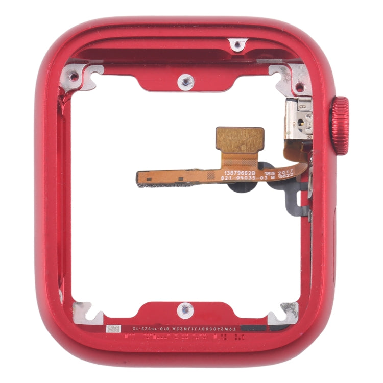 For Apple Watch Series 7 / 8 / 9 45MM LTE Aluminium Alloy Middle Frame Bezel Plate with Crown Spin Axis Flex Cable(Red) - Middle Frame by PMC TechLife | Online Shopping South Africa | PMC TechLife | Buy Now Pay Later Mobicred