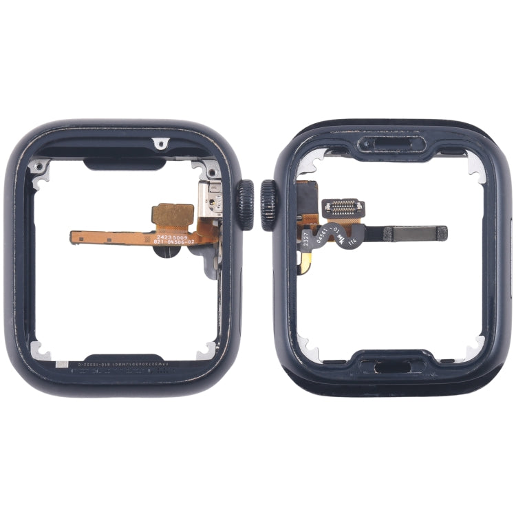 For Apple Watch Series 7 / 8 / 9 45MM GPS Aluminium Alloy Middle Frame Bezel Plate with Crown Spin Axis Flex Cable(Midnight) - Middle Frame by PMC TechLife | Online Shopping South Africa | PMC TechLife | Buy Now Pay Later Mobicred