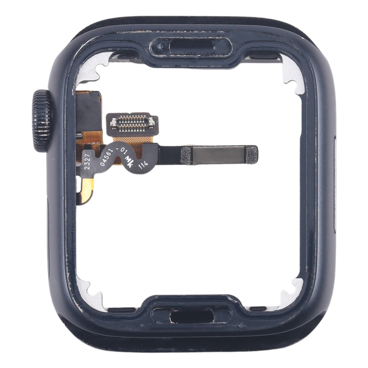 For Apple Watch Series 7 / 8 / 9 45MM GPS Aluminium Alloy Middle Frame Bezel Plate with Crown Spin Axis Flex Cable(Midnight) - Middle Frame by PMC TechLife | Online Shopping South Africa | PMC TechLife | Buy Now Pay Later Mobicred