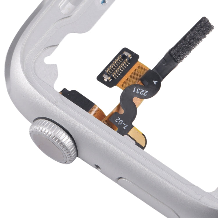 For Apple Watch Series  8 / 9 45MM LTE Aluminium Alloy Middle Frame Bezel Plate with Crown Spin Axis Flex Cable(Silver) - Middle Frame by PMC TechLife | Online Shopping South Africa | PMC TechLife | Buy Now Pay Later Mobicred