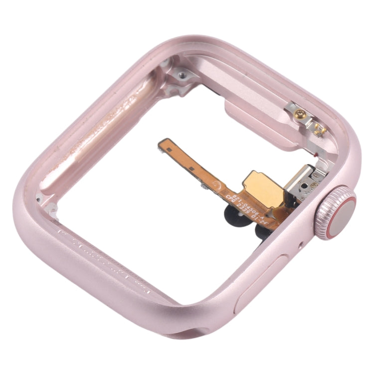 For Apple Watch Series 9 41MM GPS Aluminium Alloy Middle Frame Bezel Plate with Crown Spin Axis Flex Cable(Pink) - free shipping - PMC TechLife - Order now!