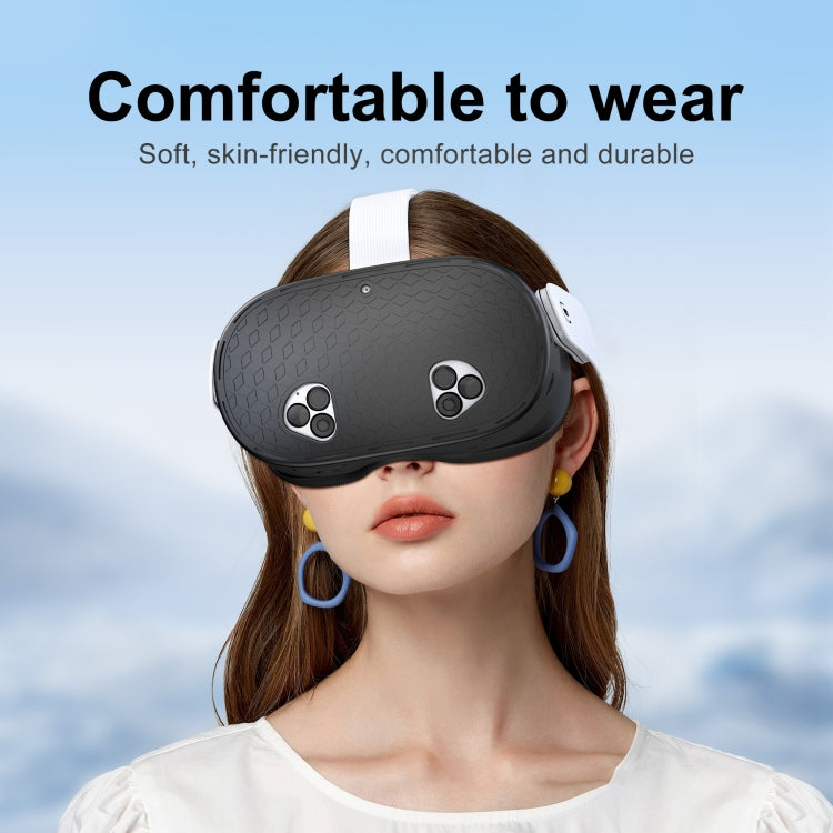 STARTRC GAMES For Meta Quest 3S VR Silicone Protective Cover(Black) - VR Accessories by PMc TechLife | Online Shopping South Africa | PMc TechLife | Buy Now Pay Later Mobicred