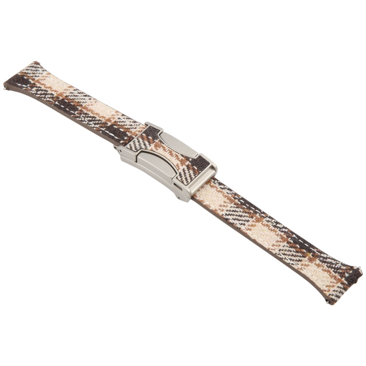 20mm Universal Slim Magnetic Buckle Napped Fabric Leather Watch Band(Brown) - free shipping - PMc TechLife - Order now!