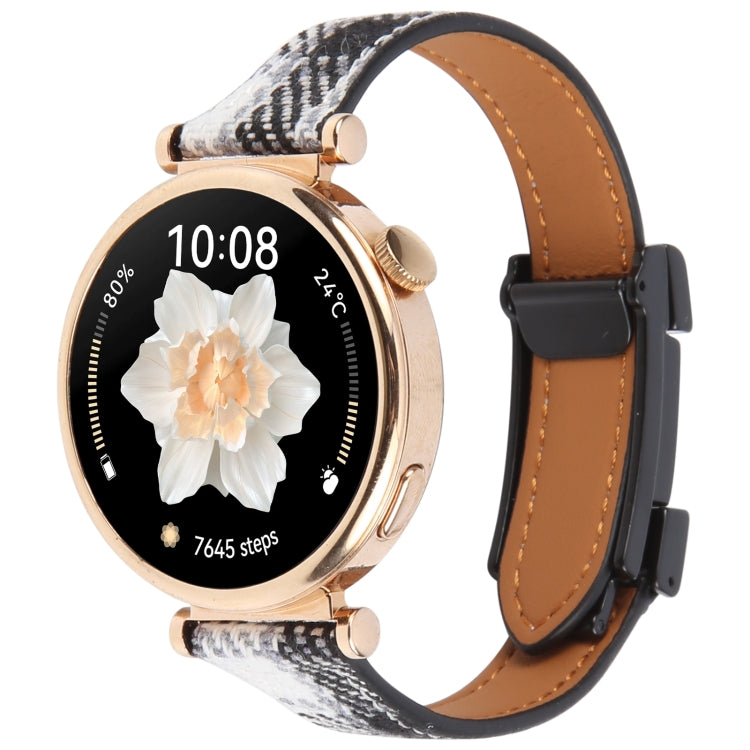 22mm Universal Slim Magnetic Buckle Napped Fabric Leather Watch Band(Grey) - free shipping - PMc TechLife - Order now!