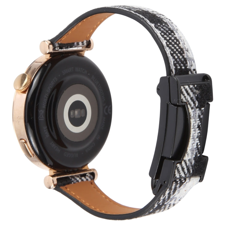 22mm Universal Slim Magnetic Buckle Napped Fabric Leather Watch Band(Grey) - free shipping - PMc TechLife - Order now!