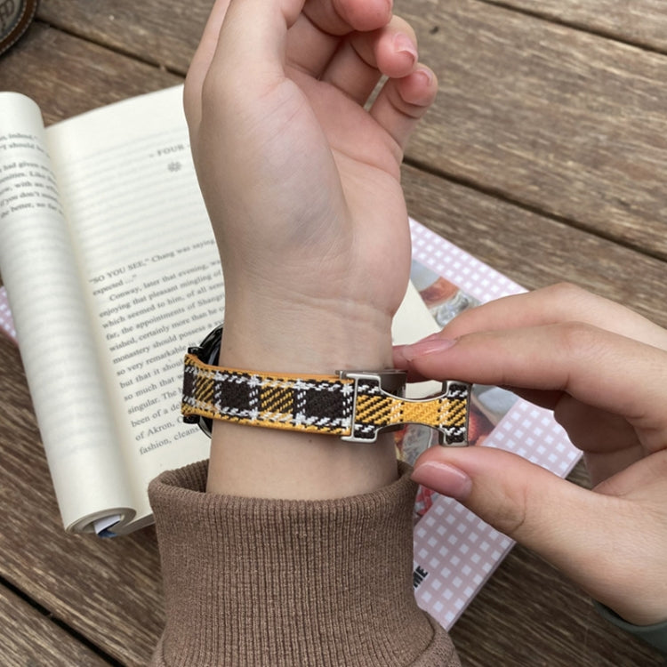 22mm Universal Slim Magnetic Buckle Napped Fabric Leather Watch Band(Grey) - free shipping - PMc TechLife - Order now!