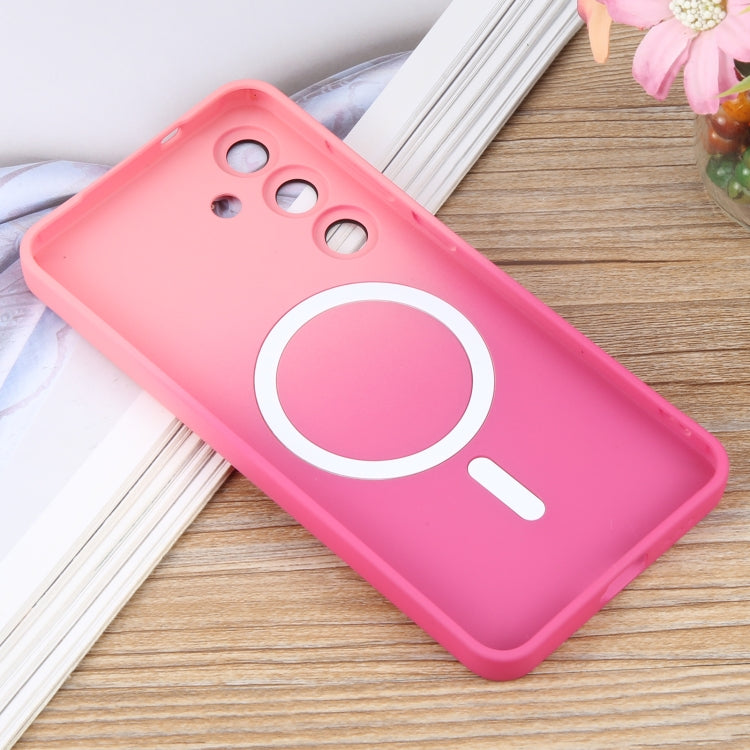 For Samsung Galaxy S25+ 5G Liquid TPU Silicone Gradient MagSafe Phone Case(Pink Red) - free shipping - PMC TechLife - Order now!