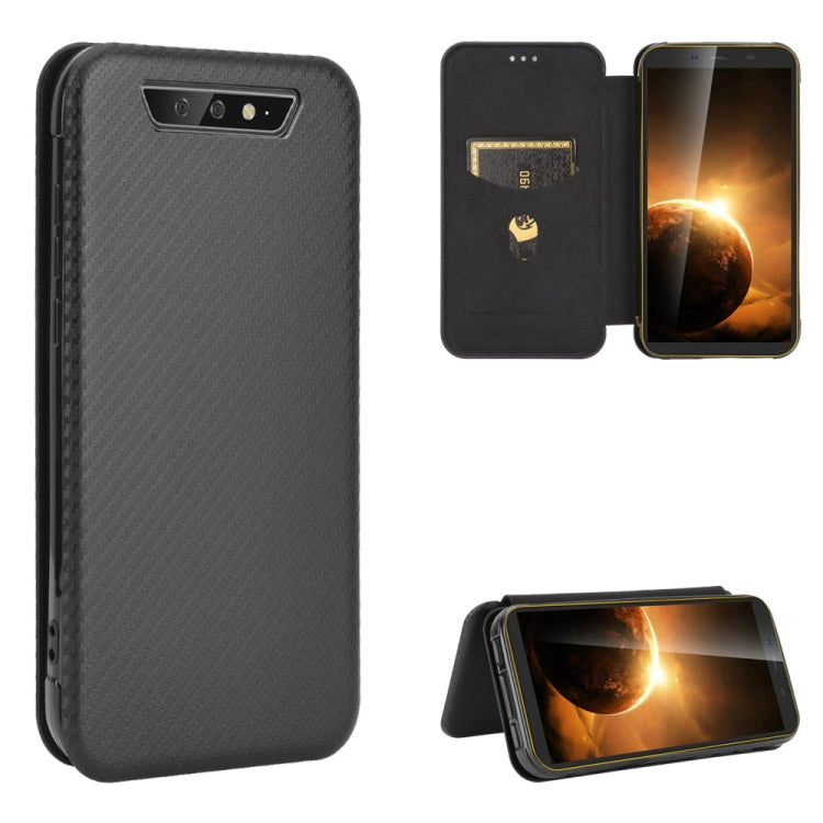 For Blackview BV5500 / BV5500 Pro / BV5500 Plus Carbon Fiber Texture Horizontal Flip TPU + PC + PU Leather Case with Card Slot(Black) - More Brand by PMC TechLife | Online Shopping South Africa | PMC TechLife | Buy Now Pay Later Mobicred
