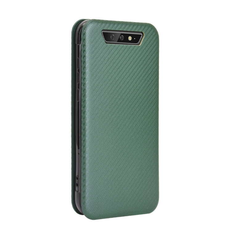 For Blackview BV5500 / BV5500 Pro / BV5500 Plus Carbon Fiber Texture Horizontal Flip TPU + PC + PU Leather Case with Card Slot(Green) - More Brand by PMC TechLife | Online Shopping South Africa | PMC TechLife | Buy Now Pay Later Mobicred