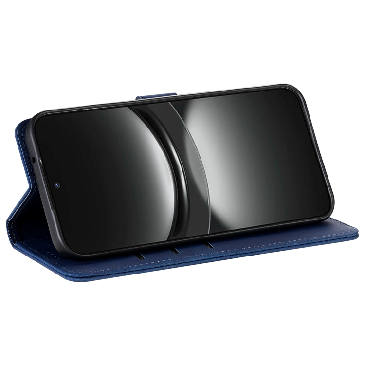 For Samsung Galaxy S25 5G AZNS Skin Feel Calf Texture Flip Leather Phone Case(Blue) - Galaxy S25 5G Cases by AZNS | Online Shopping South Africa | PMC Jewellery | Buy Now Pay Later Mobicred